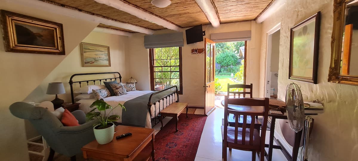 Warm and character-filled interior at Eden Studio